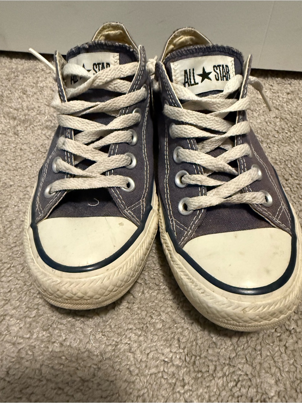 Converse All Low Top Sneakers in Navy